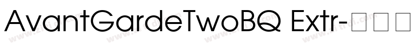 AvantGardeTwoBQ Extr字体转换